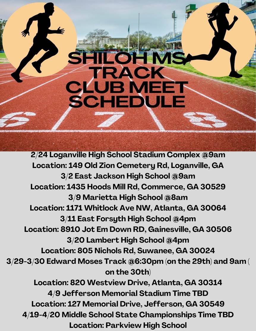 Track Meet Dates